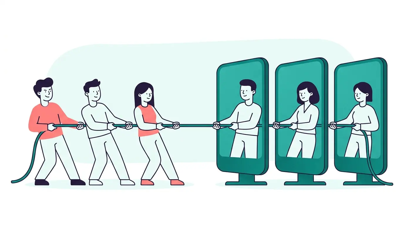 Hybrid team building activity connecting in-person and remote teammates as equals