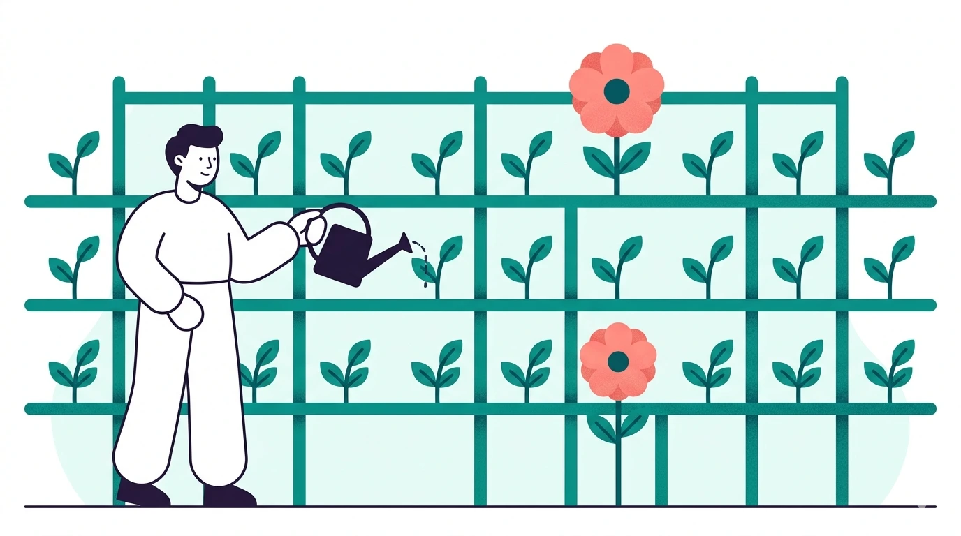 Building remote team culture — steady rituals as the lattice, big events as the blooms