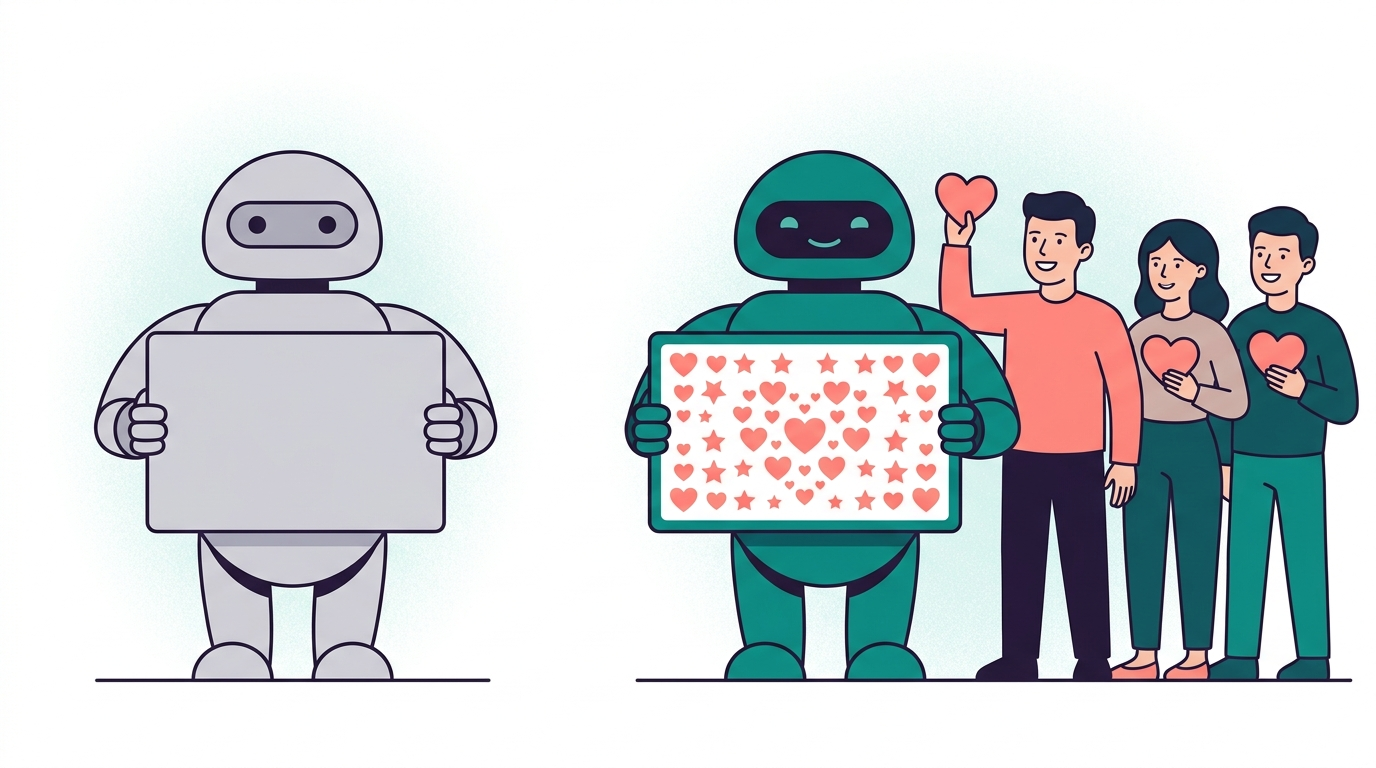 Automated birthday reminders in Slack — a cold bot message versus a warm team-signed card